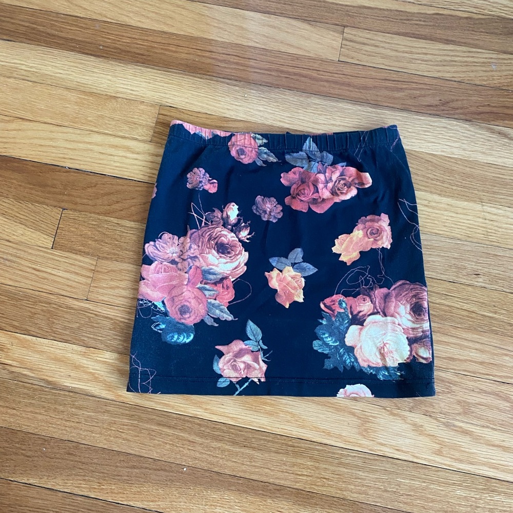 Floral Mini Skirt